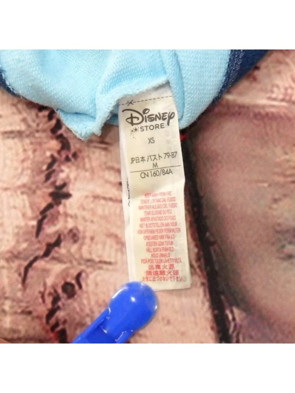 Disney Store XS Alice In Wonderland Long Sleeve Shirt For‎ Girls Blue & Navy